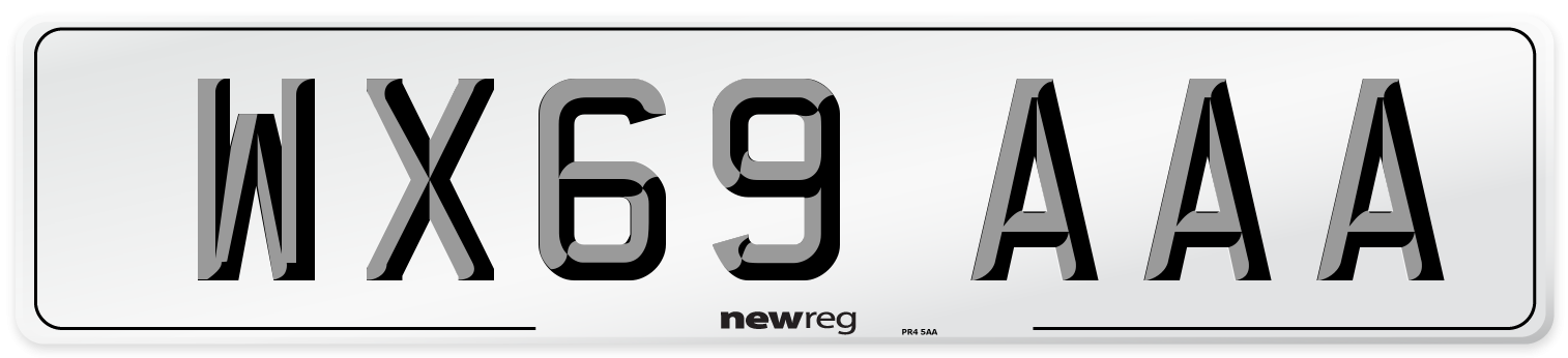 WX69 AAA Number Plate from New Reg